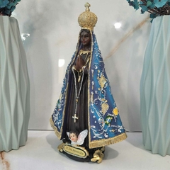 Imagem do Imagem Nossa Senhora Aparecida 24cm Resina importada Premium Detalhes Finos para Oratório