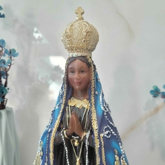 Imagem Nossa Senhora Aparecida 32cm em Resina Importada Rica em Detalhes Envio Rápido - loja online
