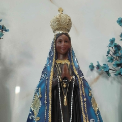 Imagem Nossa Senhora Aparecida 32cm em Resina Importada Rica em Detalhes Envio Rápido na internet