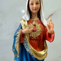 Imagem imaculado Coração de Maria em Resina Importada 30cm