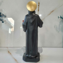 Imagem de São Bento 30cm Resina Importada com medalhas na internet