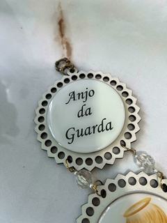 Pêndulo Anjo da Guarda com Oração – MDF Resinada - comprar online
