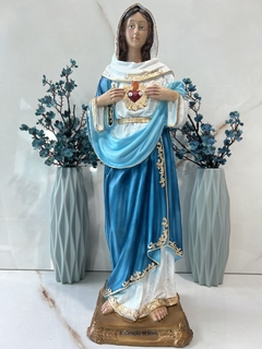 Imagem Sagrado Coração de Maria 40cm Resina Maciça na internet
