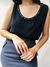 Blusa bordada preta