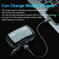 Fone de ouvido sem fio M10 TWS 2500mAh Caixa d - comprar online