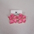 Brinco Esmaltado Uma Flor de Hortência Dourada e Rosa