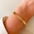 Pulseiras Escamas 21cm Folheado a Ouro