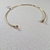 Choker Folheada Aro com Zircônia Ouro Cristal- Estilo Moderno