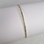 Bracelete Pulseira de Metal Dourado Martelado Fino