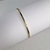Bracelete Pulseira de Metal Dourado Acabamento Quadrado