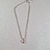 Choker Zircônia Folheado Prata e Rosa- Estilo Moderno