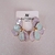 Brinco Esmaltado Meia Flor Bicolor Lavanda e Serenity