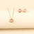 Conjunto Colar e Brinco Ponto Luz Rose