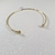 Choker Folheado Aro com Zircônia Azul Tifany- Estilo Moderno