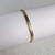 Bracelete Pulseira de Metal Dourado Martelado Largo