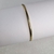 Bracelete Pulseira de Metal Dourado Acabamento Redondo