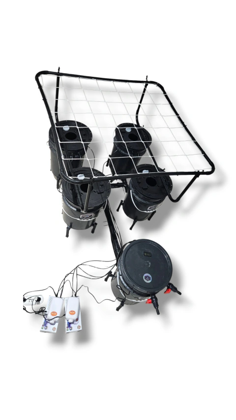 Sistema hidroponico RDWC 4.1 descarga TOTAL con red Scrog