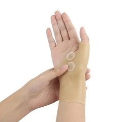 Terapia Magnética Pulso Mão Polegar Luvas de Suporte Gel de Silicone Artrite Corretor de Pressão Massagem Alívio da Dor - Fulcart