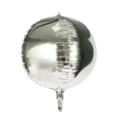 GLOBO ORBZ 32'' 80 CM PLATEADO