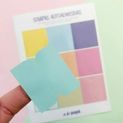 Solapas Autoadhesivas x 9 unidades Color Liso Pastel