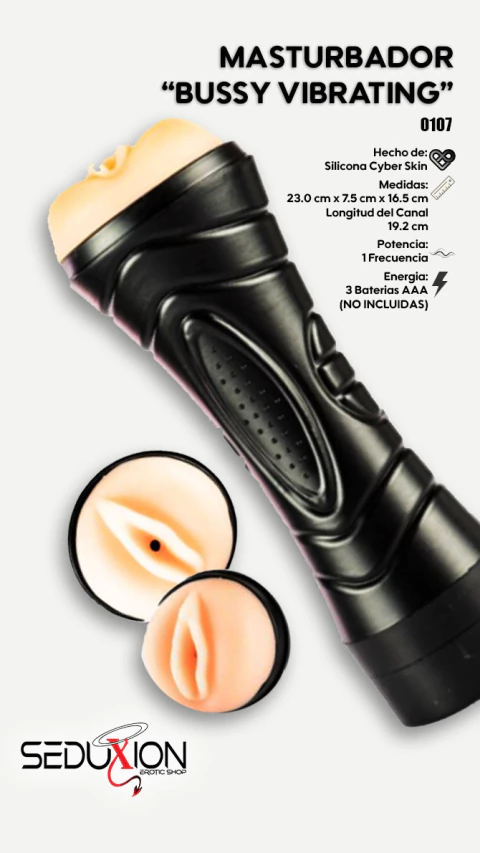 BOTE MASTURBADOR PARA PENES - BUSSY VIBRATING