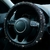 Cobertura de volante de carro com cristal diamante espumante carro suv volante protetor de veículo decoração automotiva fibra de carbono - loja online