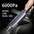 Aspirador de pó sem fio para carro portátil 6000Pa Sunction 4000mAh Sem fio Handheld Limpador de pó seco/úmido para carro doméstico