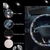 Cobertura de volante de carro com cristal diamante espumante carro suv volante protetor de veículo decoração automotiva fibra de carbono - Space Store