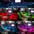 Iluminação interior do carro Luzes led decorativas Fiação EL Faixa de néon Auto flexível Luz ambiente USB Acessório para lâmpada de atmosfera de festa