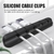 Suporte de cabo Silicone Organizador de cabo USB Enrolador Desktop Arrumado Suporte de clipes de gerenciamento para mouse Fone de ouvido Organizador de fios na internet