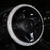 Cobertura de volante de carro com cristal diamante espumante carro suv volante protetor de veículo decoração automotiva fibra de carbono - comprar online