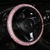 Cobertura de volante de carro com cristal diamante espumante carro suv volante protetor de veículo decoração automotiva fibra de carbono - Space Store