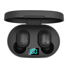 Fone de ouvido sem fio Blutooth 5.0 E6S para Xiaomi Fone de ouvido com cancelamento de ruído Som estéreo In-ear Fones de ouvido TWS Fone Fone de ouvido à prova d'água - TEM TEM VARIEDADES