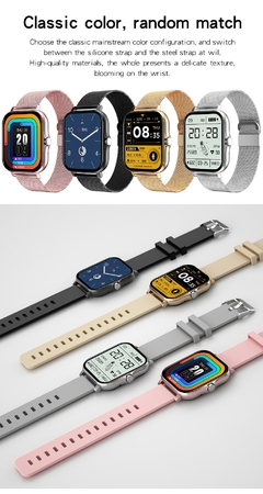 Full Touch Sport Smart Watch Masculino Feminino Frequência Cardíaca Fitness Rastreador Bluetooth Chamada Smartwatch Relógio de Pulso GTS 2 P8 Plus Relógio+Caixa - comprar online