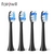 Cabeças de escova de dentes elétrica Fairywill P11 cabeças de substituição para P11 T9 P80 4 peças - Purple House