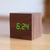 Imagem do Novo relógio digital qualificado de madeira com LED, relógio de madeira retrô com brilho, decoração de mesa, controle de voz, função soneca, ferramentas de mesa