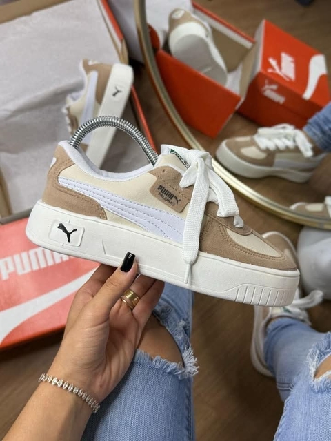 Puma Palermo - Bege /Marrom