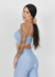 CONJUNTO CANELADO TOP LUNAR - LIGHT BLUE na internet