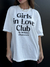 T-SHIRT OVERSIZED - GIRLS CLUB