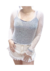 Blusa manga larga de Tul Plumeti