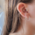 Piercing Fake de Prata Torcido com Corrente