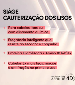 Leave-in Capilar Siàge Cauterização dos Lisos 100ml - comprar online