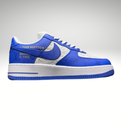 Louis Vuitton x Nike Air Force 1 Blue na internet