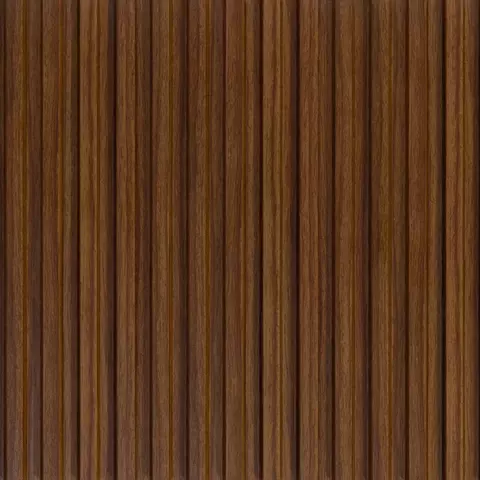 Painel Ripado Interno de Poliestireno Cedro – Barra de 2,85M - comprar online