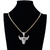 Men Hip Hop Fashion Full Rhinestone Bull Head Pendant Necklace Sparkling Ice Out - comprar online