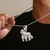 Imagem do Men Hip Hop Fashion Full Rhinestone Bull Head Pendant Necklace Sparkling Ice Out