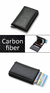 DIENQI Carbon Fiber Card Holder Wallets Men Brand Rfid Black Magic Trifold Leath - big stores