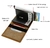 DIENQI Carbon Fiber Card Holder Wallets Men Brand Rfid Black Magic Trifold Leath - comprar online