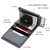 DIENQI Carbon Fiber Card Holder Wallets Men Brand Rfid Black Magic Trifold Leath - loja online