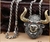 Men Hip Hop Fashion Full Rhinestone Bull Head Pendant Necklace Sparkling Ice Out